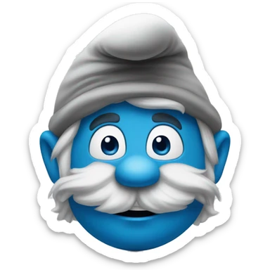 Smurf sticker