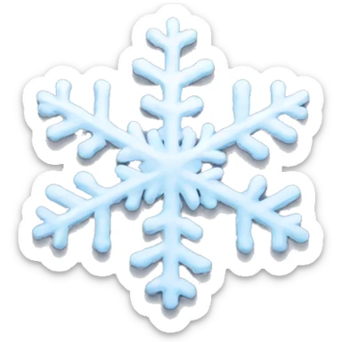 snow flakes sticker