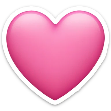 Pink heart sticker
