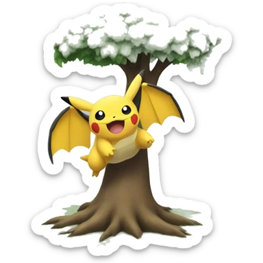 pokemon destroying a tree sticker