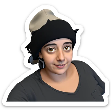 smiling boy in hat sticker