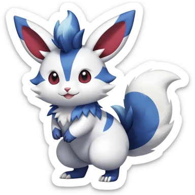 Shiny Furret-Minccino-Meowstic-Zangoose-Hybrid (Full body) sticker