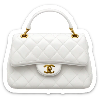 white chanel purse sticker