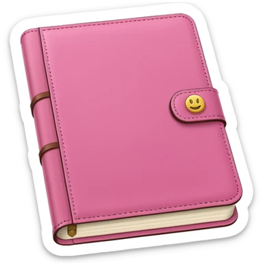 pink diary sticker