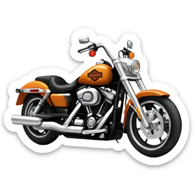 Harley Davidson motorcycle  sticker