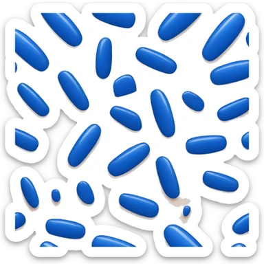 blue nails nail polish  sticker