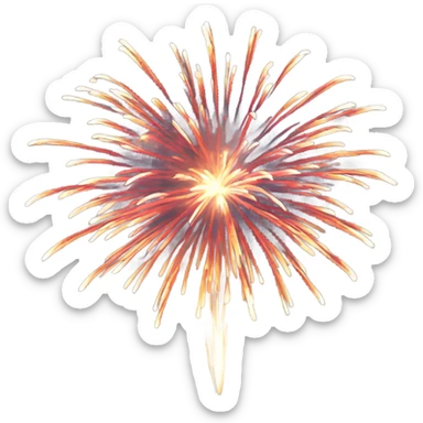 Fireworks sticker