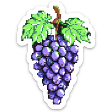 bunch of grapes sticker