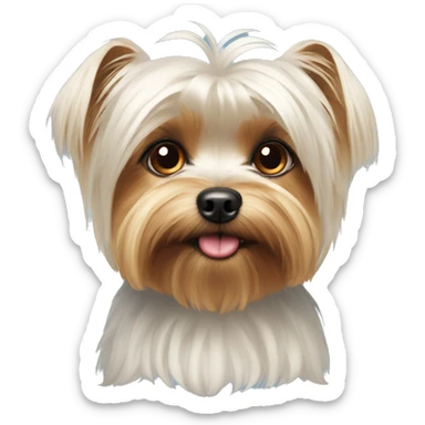 Maltese yorkie sticker