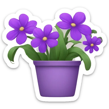Purple flowers  sticker