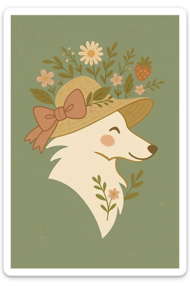 Give the Overwolf logo a cute cottagecore makeover sticker