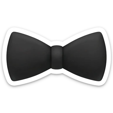 Lazo color negro sticker