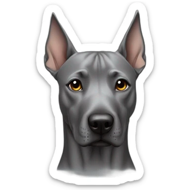 Dog gray Thai Ridgeback sticker