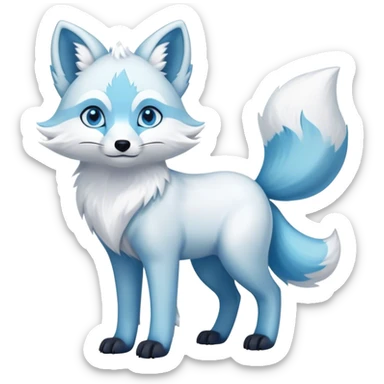 Arctic-Fox-Glaceon-hybrid full body sticker