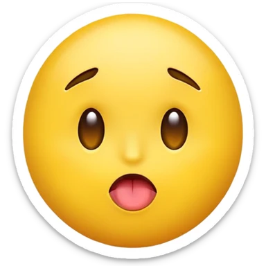 Side eye emoji with tongue out sticker
