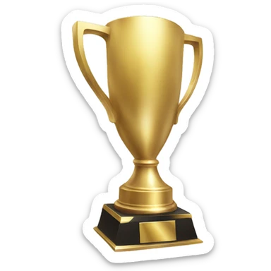 trophy 1st gold sticker