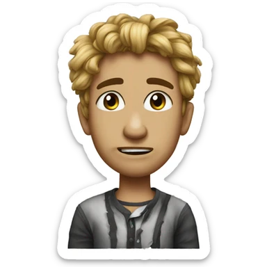 Beat up by homework sticker