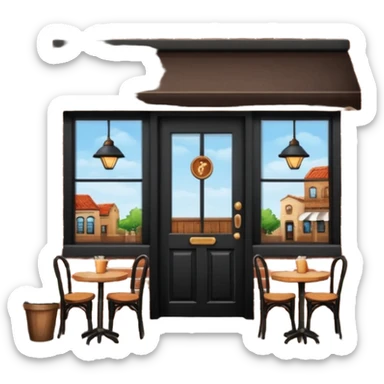 tienda por fuera de café ARUA sticker