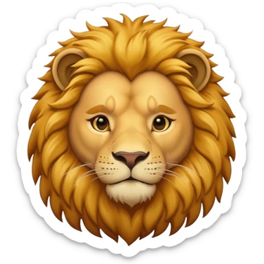 in lion family, only Father., full sticker