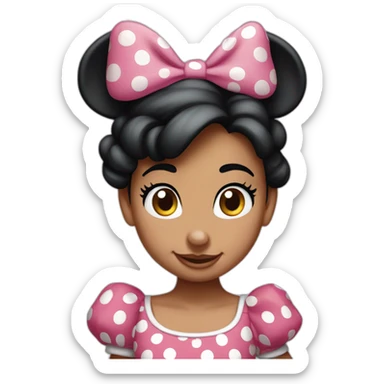 Classic Minnie Mouse is not a human sticker