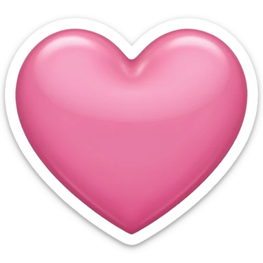 Corazón rosado para todo a la mitad  sticker