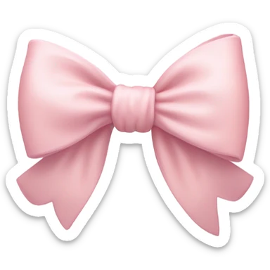 pastel pink bow sticker