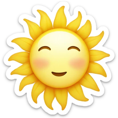 summer sun sticker