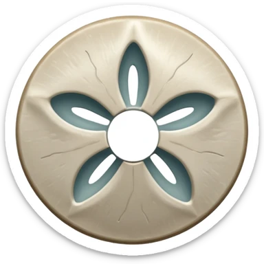 White sand dollar sticker