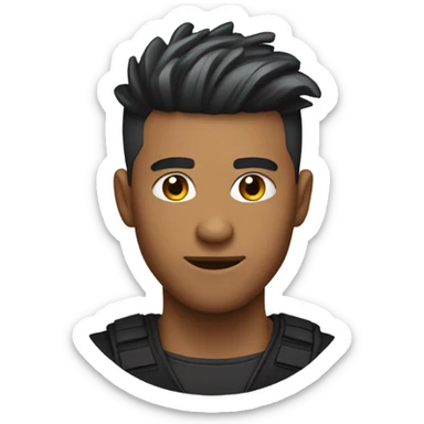 Streamer ninja with a low taper fade  sticker