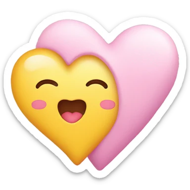 kawaii cute heart heart sticker