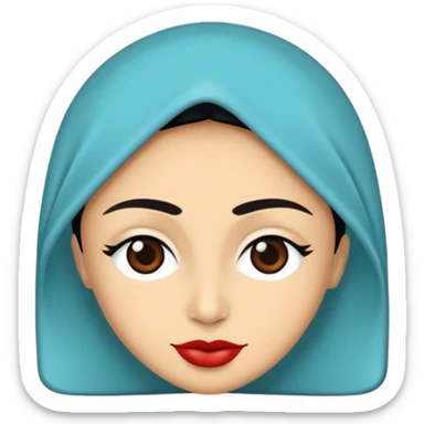 Türk bayrağı ama turkuaz rengi tamamı. Sade olsun. sticker