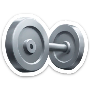 Barbell round plate sticker