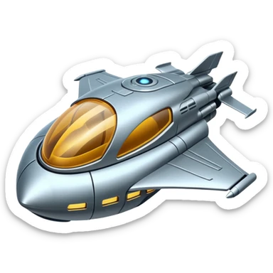 Futuristic space Ship￼￼ sticker