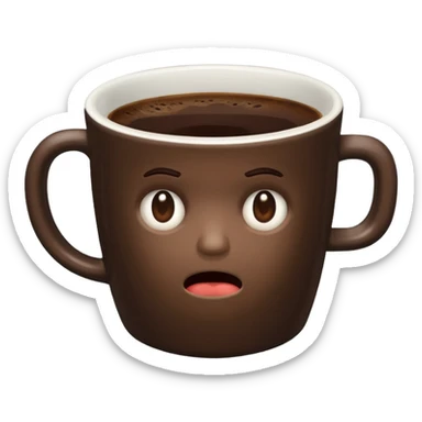 Bad coffee / sad coffee sticker