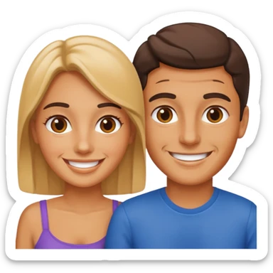 Italian 2 people sticker