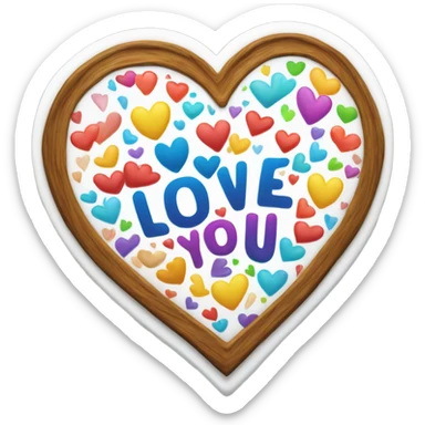 I love you sticker