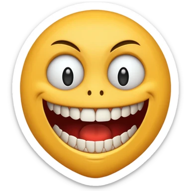 emoji that’s scary smiling sticker