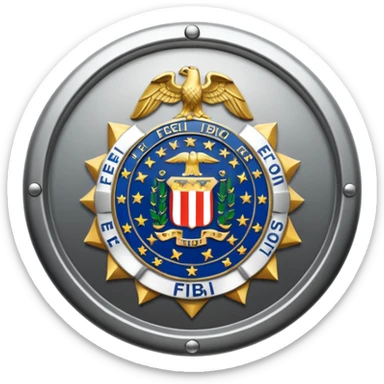 The FBI badge sticker