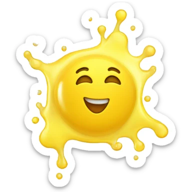 yellow washing gel sticker