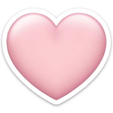 Light pink heart sticker