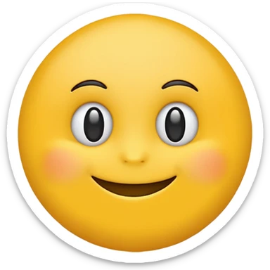 
yellow emoji with text only 1C sticker