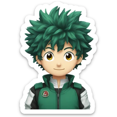 izuku midoriya  sticker