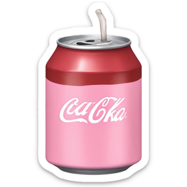 Light pink coke sticker