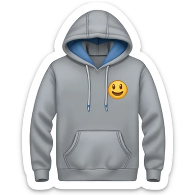 plain grey hoodie sticker