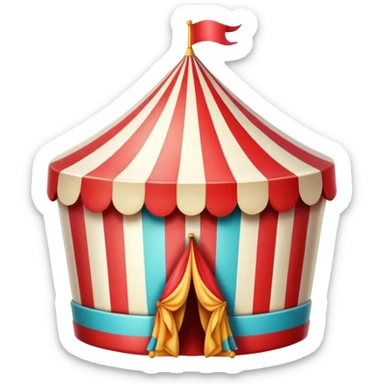 Vintage circus candy sticker