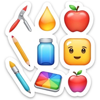 artsy materials sticker