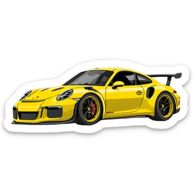 Porsche GT3 RS sticker