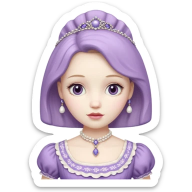 Poupée mauve  sticker