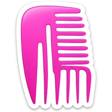 Pink comb sticker