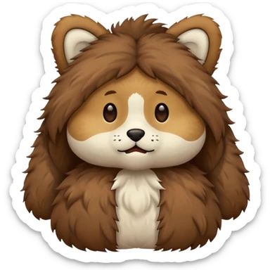 furry clothes sticker
